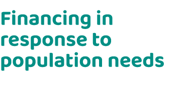 Financing in response to population needs 